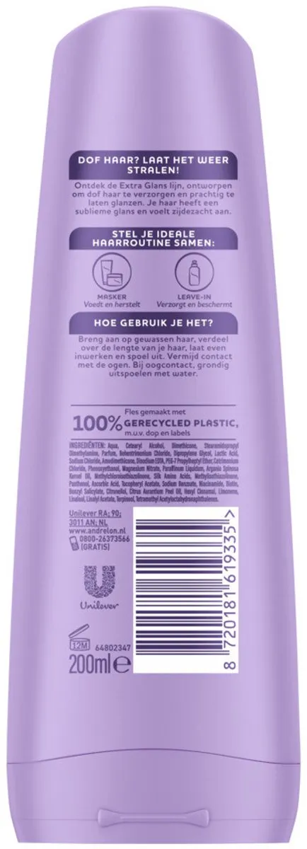 Andrélon Extra Glans Conditioner 200ml - 3 Stuks