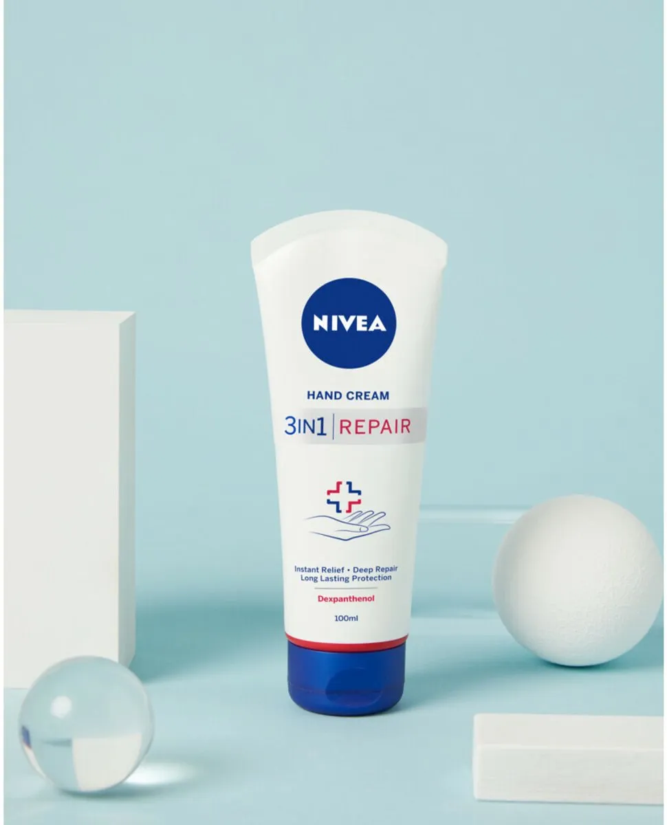 NIVEA Handcrème 3-in-1 Herstel 500ml - 5 Stuks