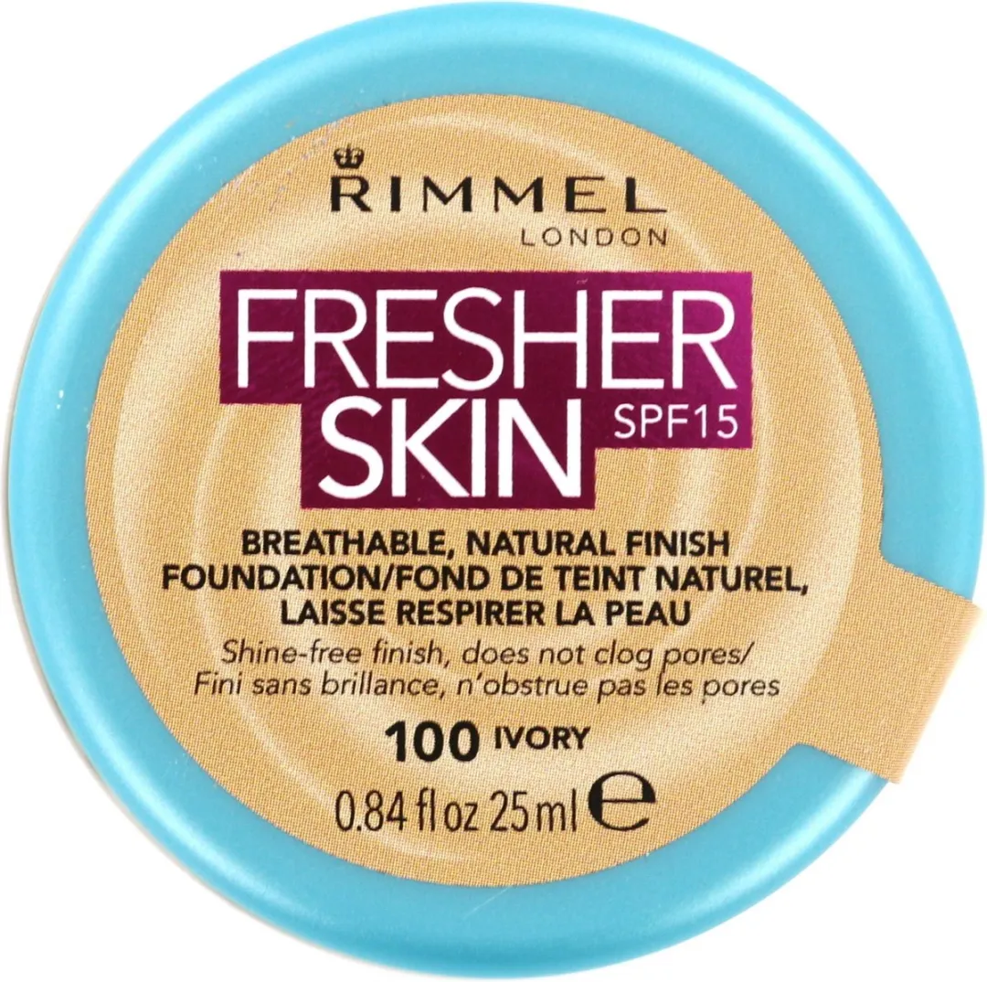 Rimmel London Fresher Skin Foundation 100 Ivory