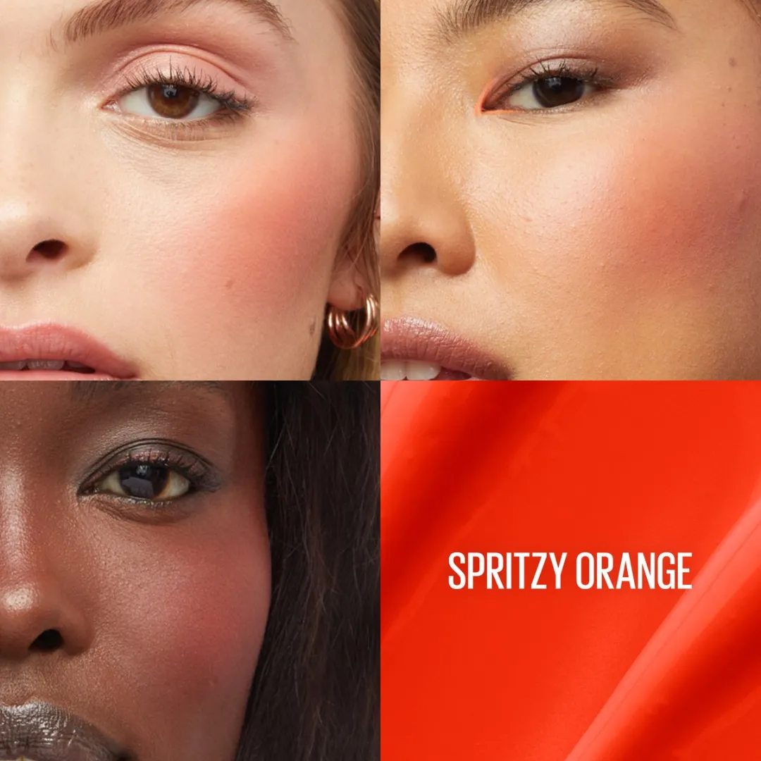 Maybelline New York Sunkissed Liquid Glow Blush Spritzy Orange - 4.7ml