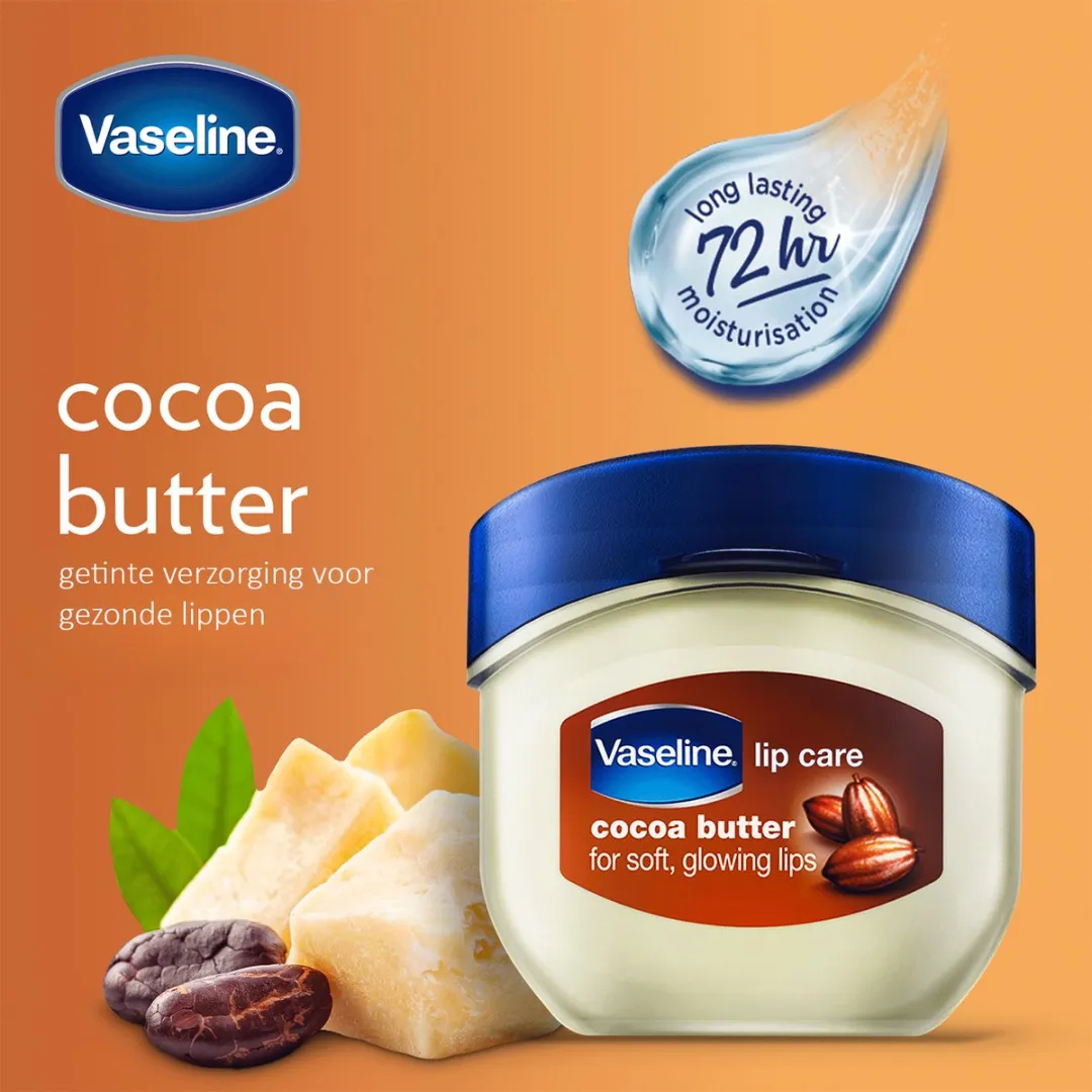 Vaseline Lip Therapy Cocoa Butter 14ml - 2 Stuks