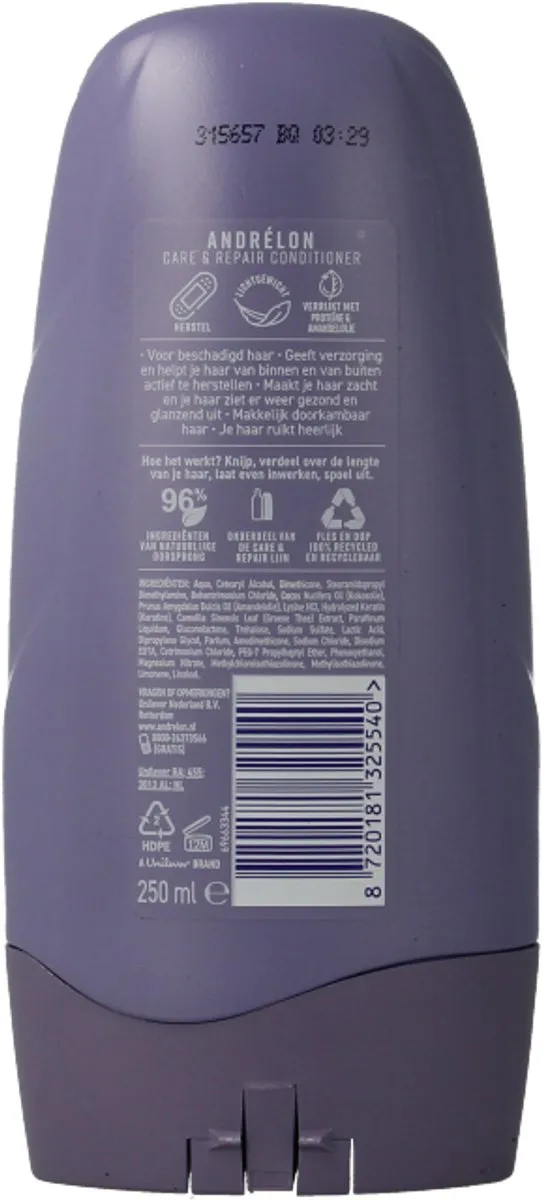 Andrélon Care & Repair Conditioner 250ml - Krullend haar