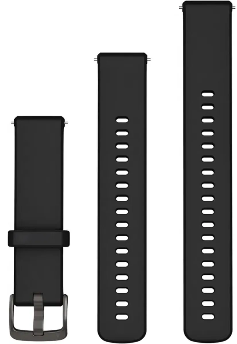 Garmin Siliconen bandje - Garmin 22 mm aansluiting - Black / Slate