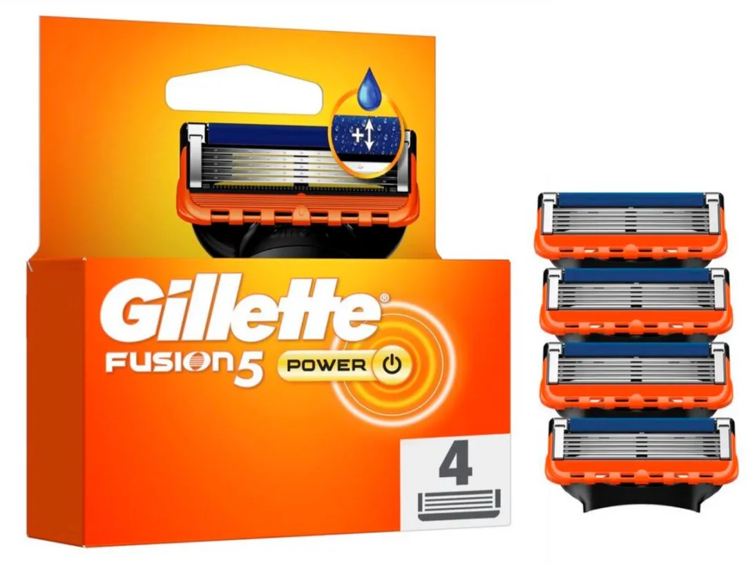 Gillette Fusion 5 Power Scheermesjes - 4 Stuks