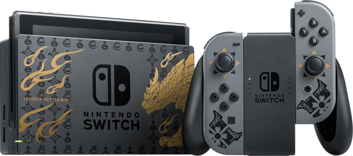 Nintendo Switch Console - Zwart - Monster Hunter Rise Limited Edition