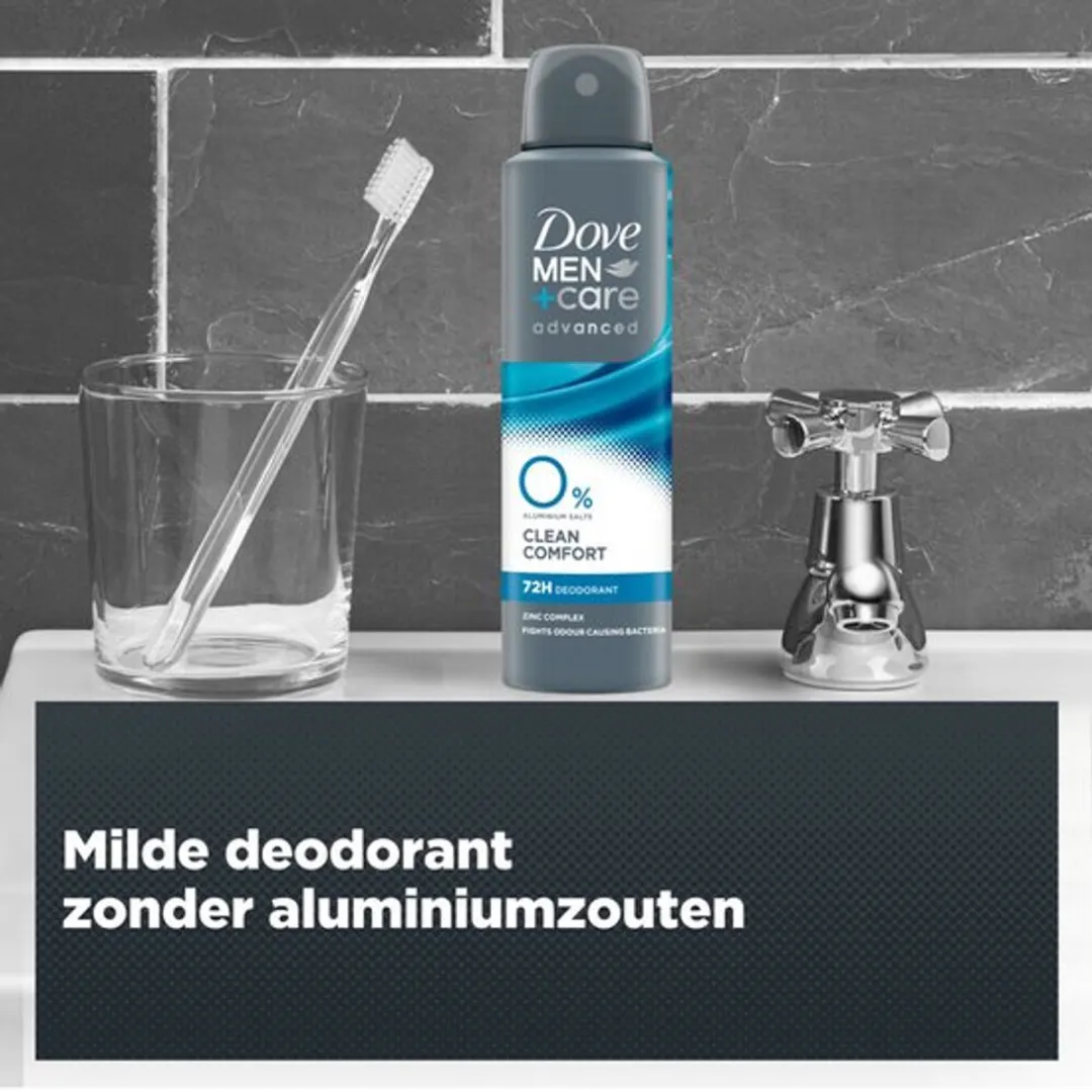 Dove Men+Care Deo Spray Clean Comfort 0% - 20 Stuks