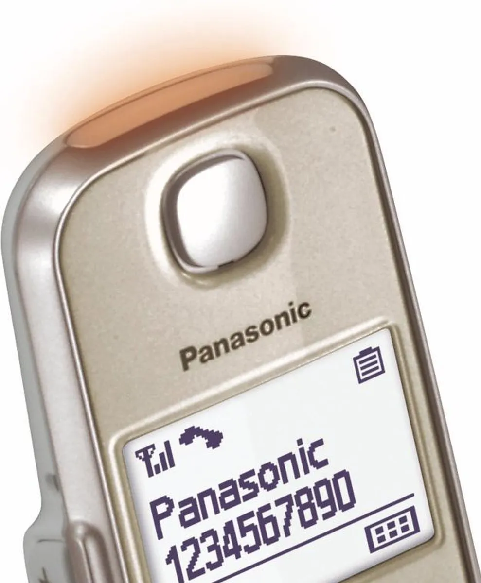 Panasonic KX-TGE212NLN Duo DECT Telefoon - 2 Handsets - Champagne