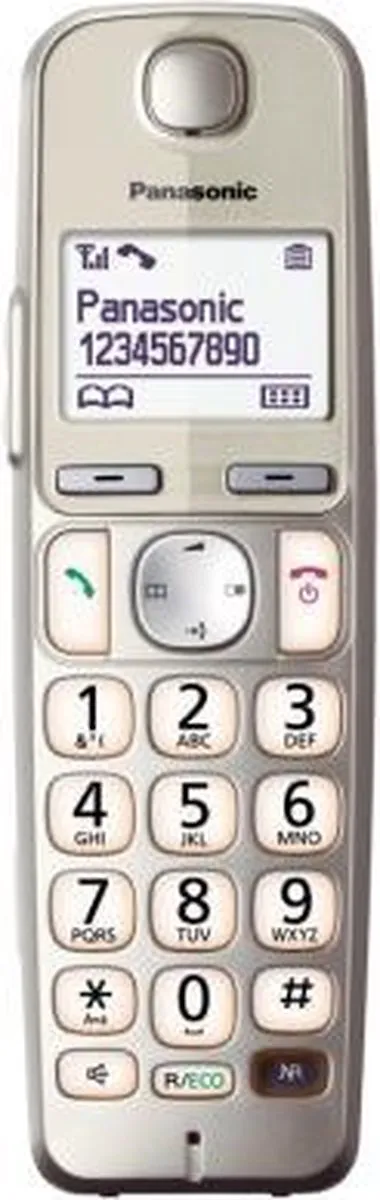 Panasonic KX-TGE212NLN Duo DECT Telefoon - 2 Handsets - Champagne