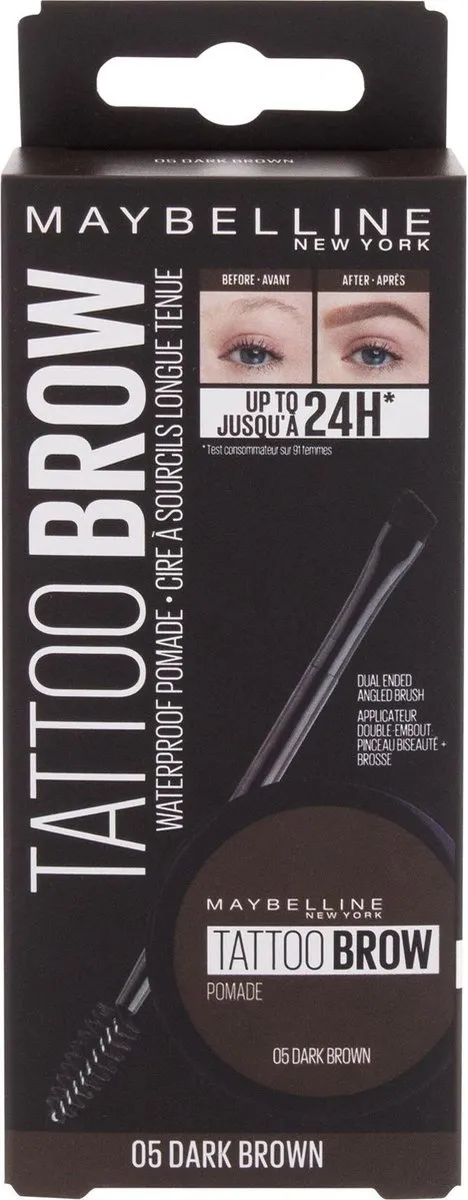 Maybelline Tattoo Brow Waterproof Pomade 05 Donkerbruin 3.5ml