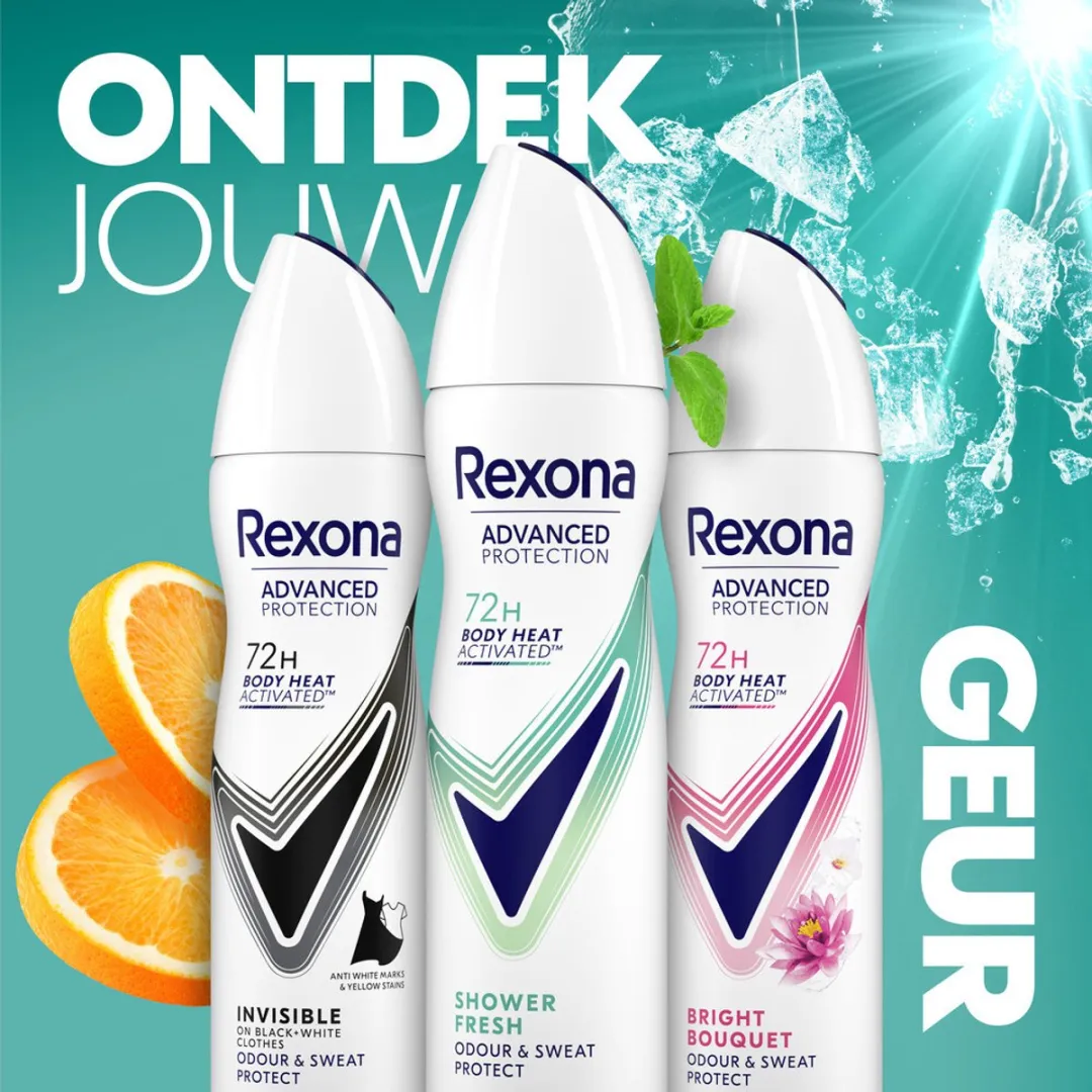 Rexona Deodorant Spray Advanced Protection Shower Fresh 150ml - 6 Stuks