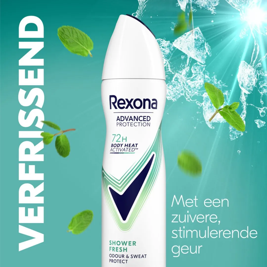 Rexona Deodorant Spray Advanced Protection Shower Fresh 150ml - 6 Stuks