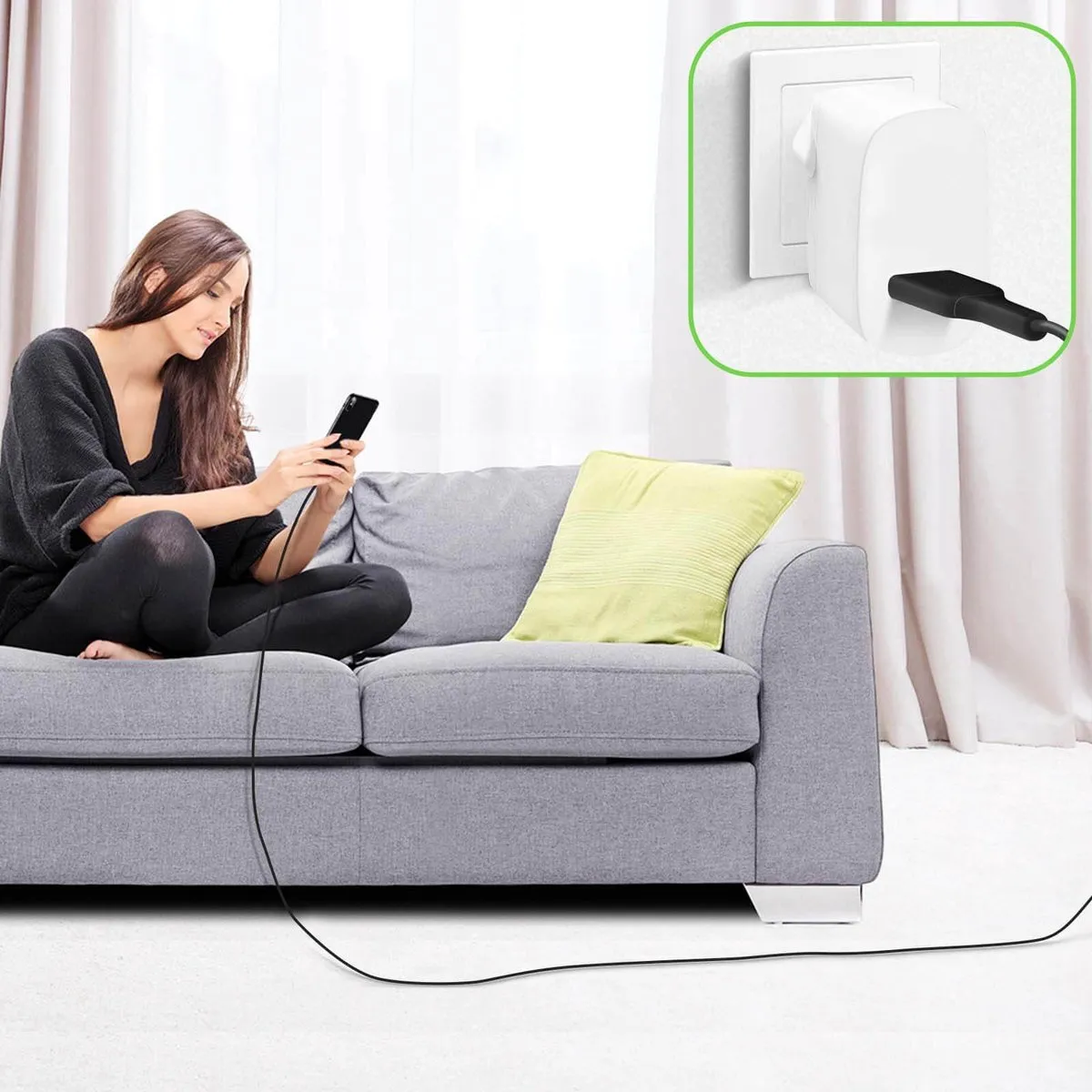 Belkin iPhone Lightning naar USB Kabel CAA001bt3MBK - 3m - Zwart