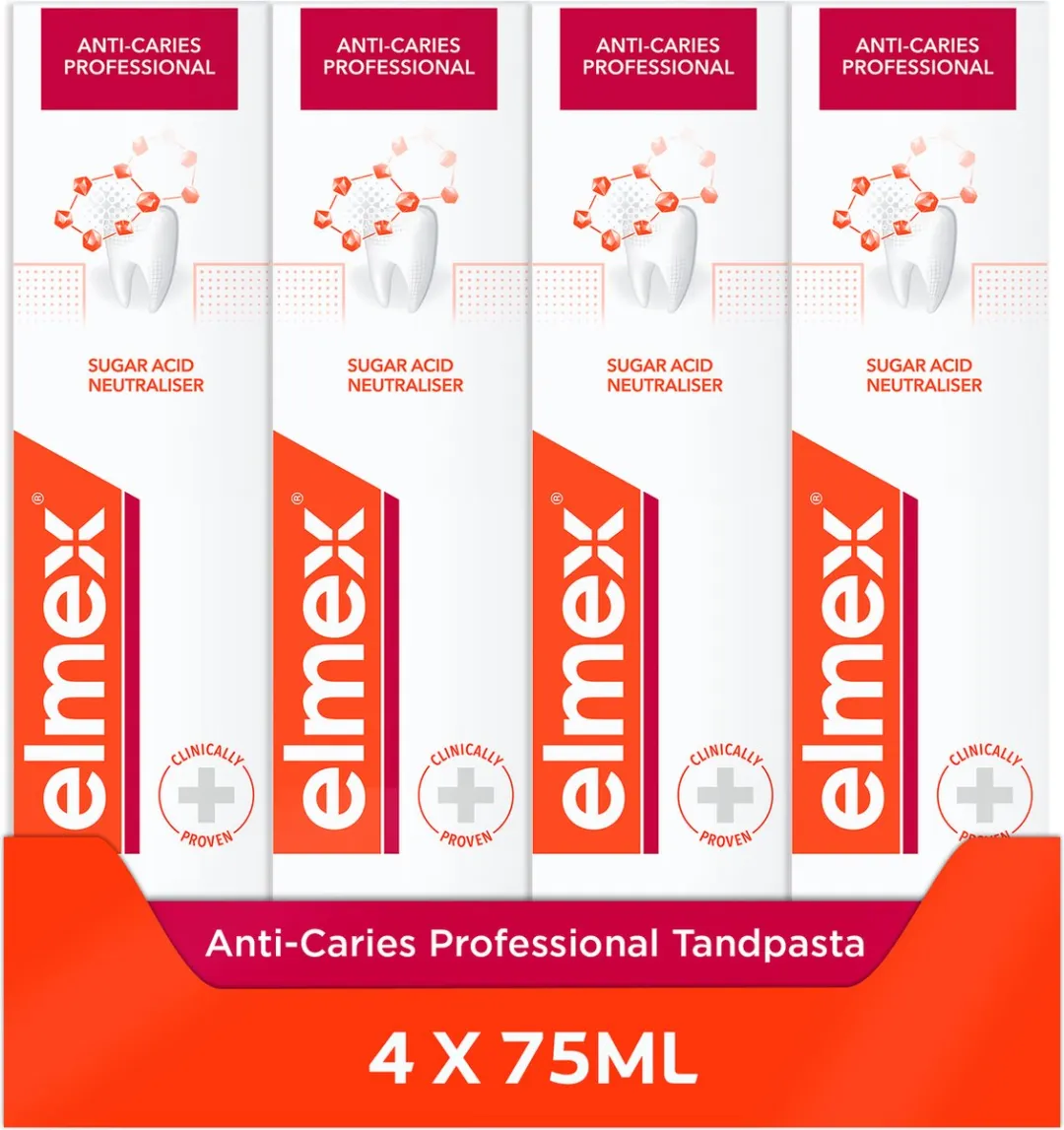 Elmex Anti Cariës Tandpasta 300ml - 4 Stuks