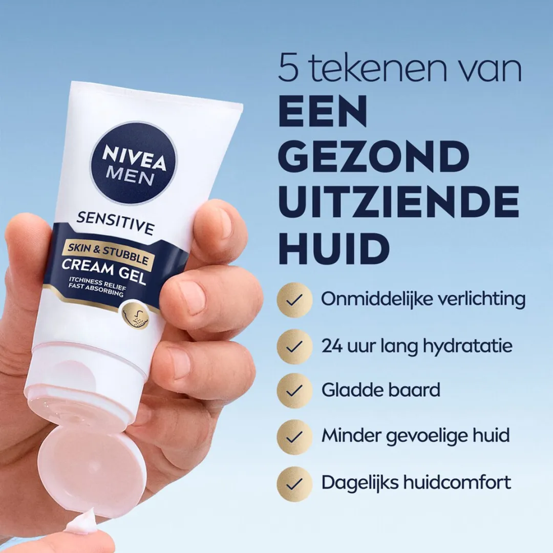 NIVEA MEN Sensitive Gezichtsgel 50ml - 20 Stuks