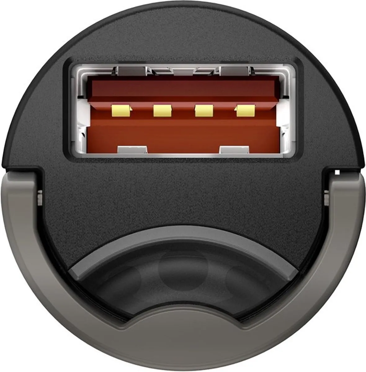 Baseus Mini USB Autolader QC 3.0 30W - 2x USB - Grijs