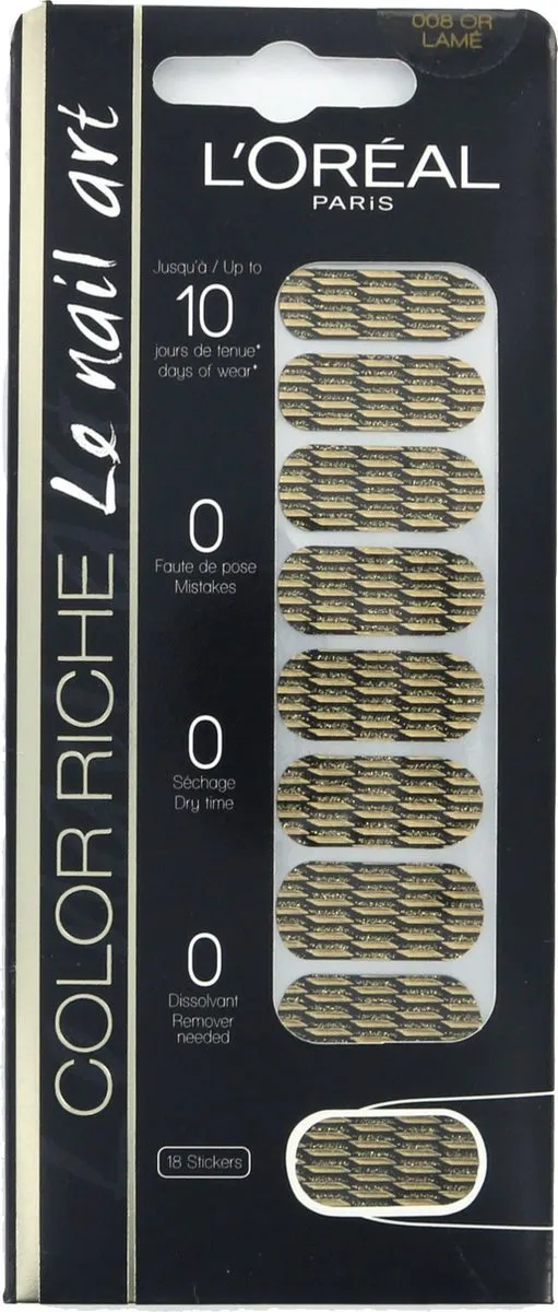 L'Oréal Paris Color Riche Nagelstickers 8 Or Lame