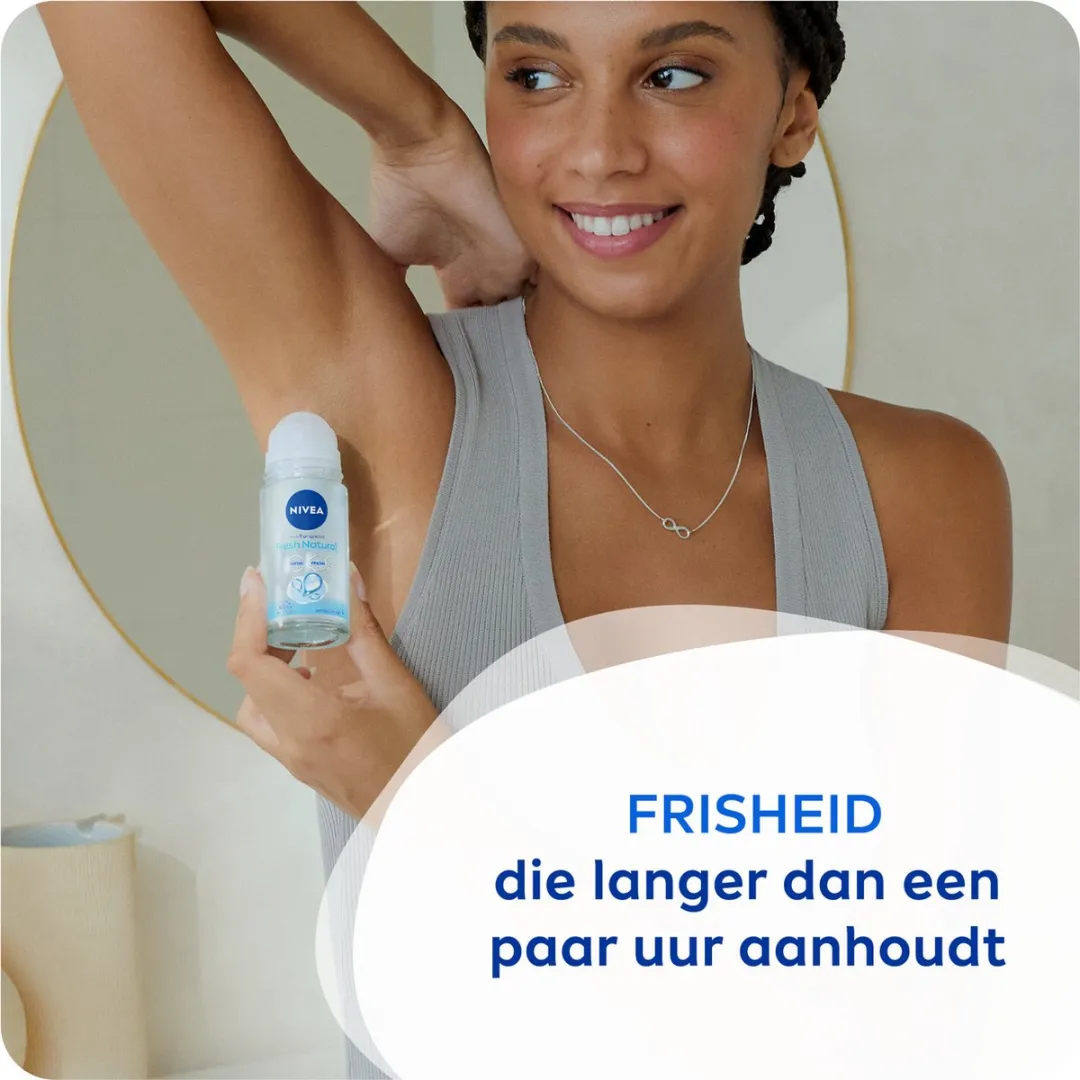 NIVEA Fresh Natural Anti-transpirant Deo Roller 50ml - 6 Stuks - afbeelding 6 van 6
