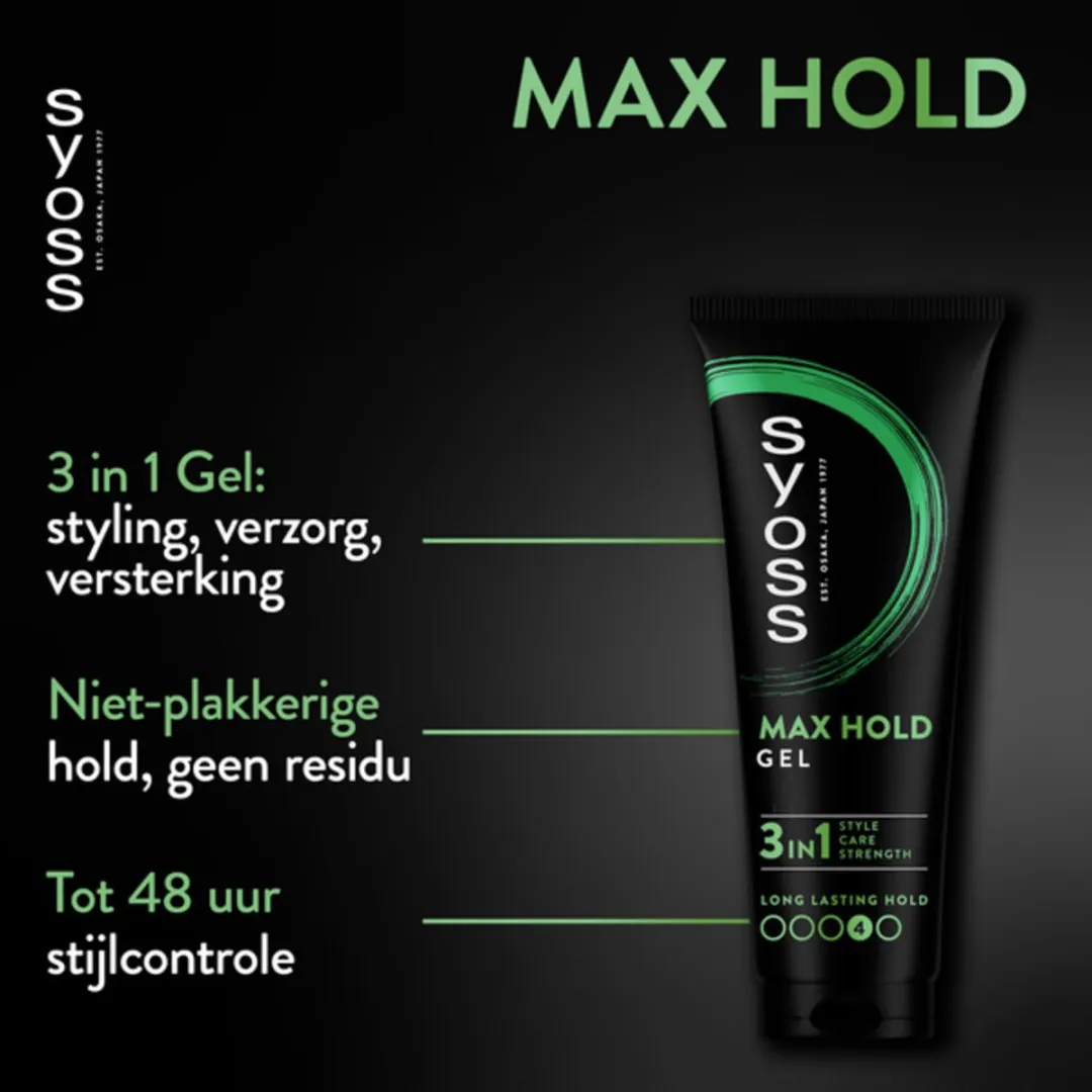 SYOSS Max Hold Haargel - 6x250ml