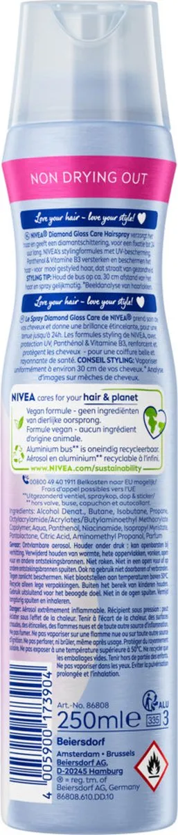 NIVEA Diamond Gloss Care Haarlak 250ml - afbeelding 6 van 6