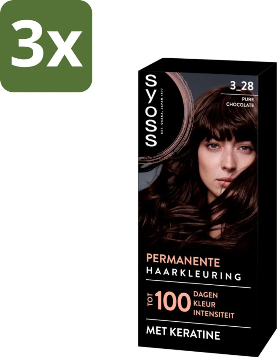 SYOSS Coloration 3-28 Pure Chocolade Haarverf