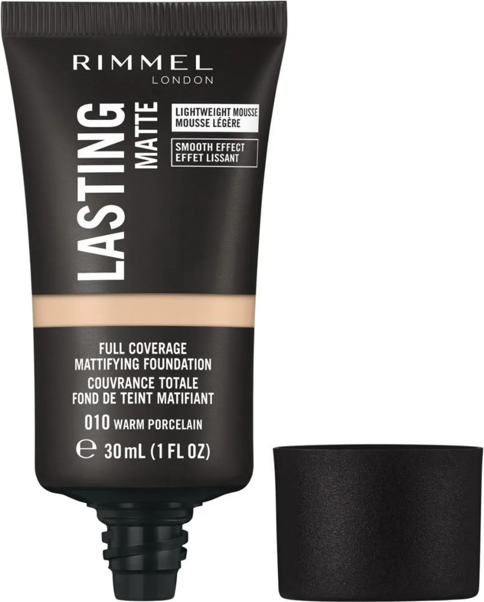Rimmel London Lasting Matte Foundation 010 Warm Porcelain - 30ml
