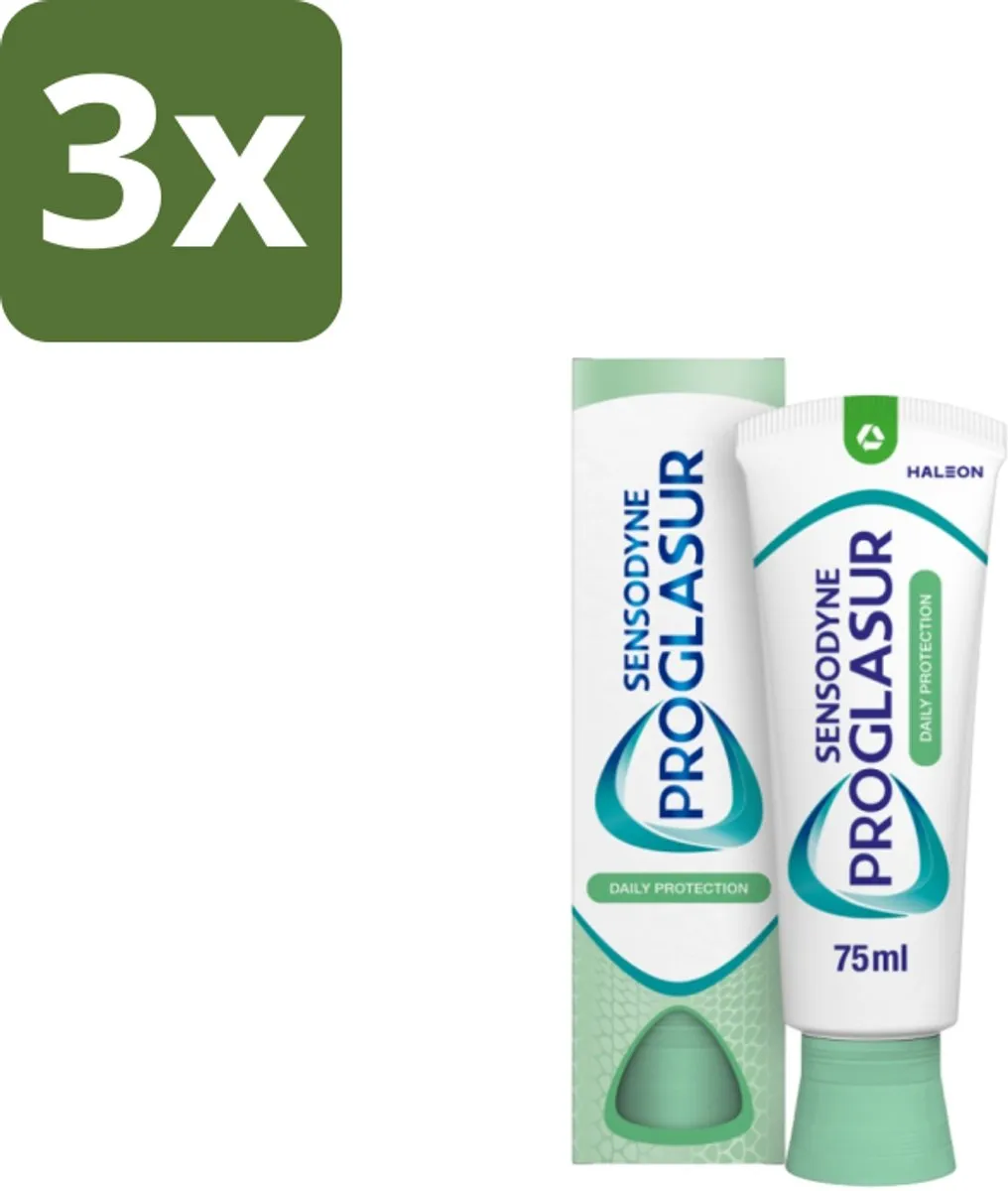 Sensodyne ProGlasur Tandpasta 75ml - 3 Stuks