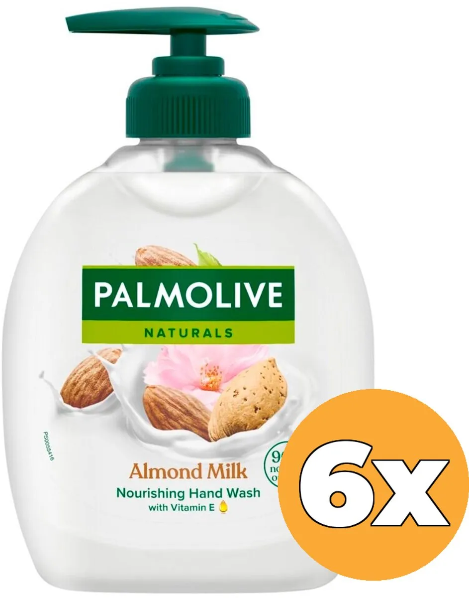 Palmolive Handzeep Naturals Amandel Melk 6x300ml