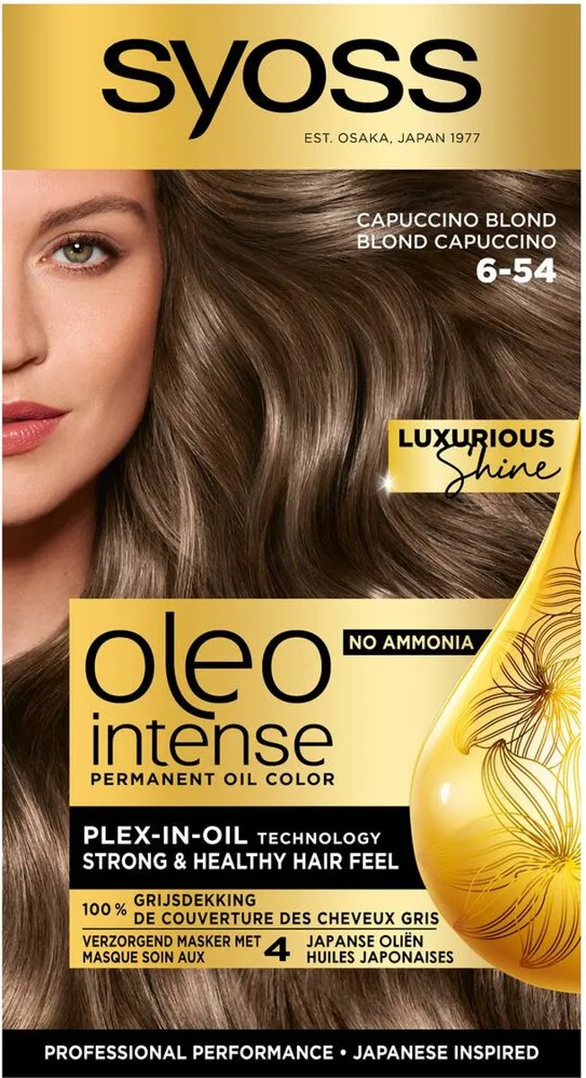 SYOSS Oleo Intense Haarverf 6-54 Capuccino Blond