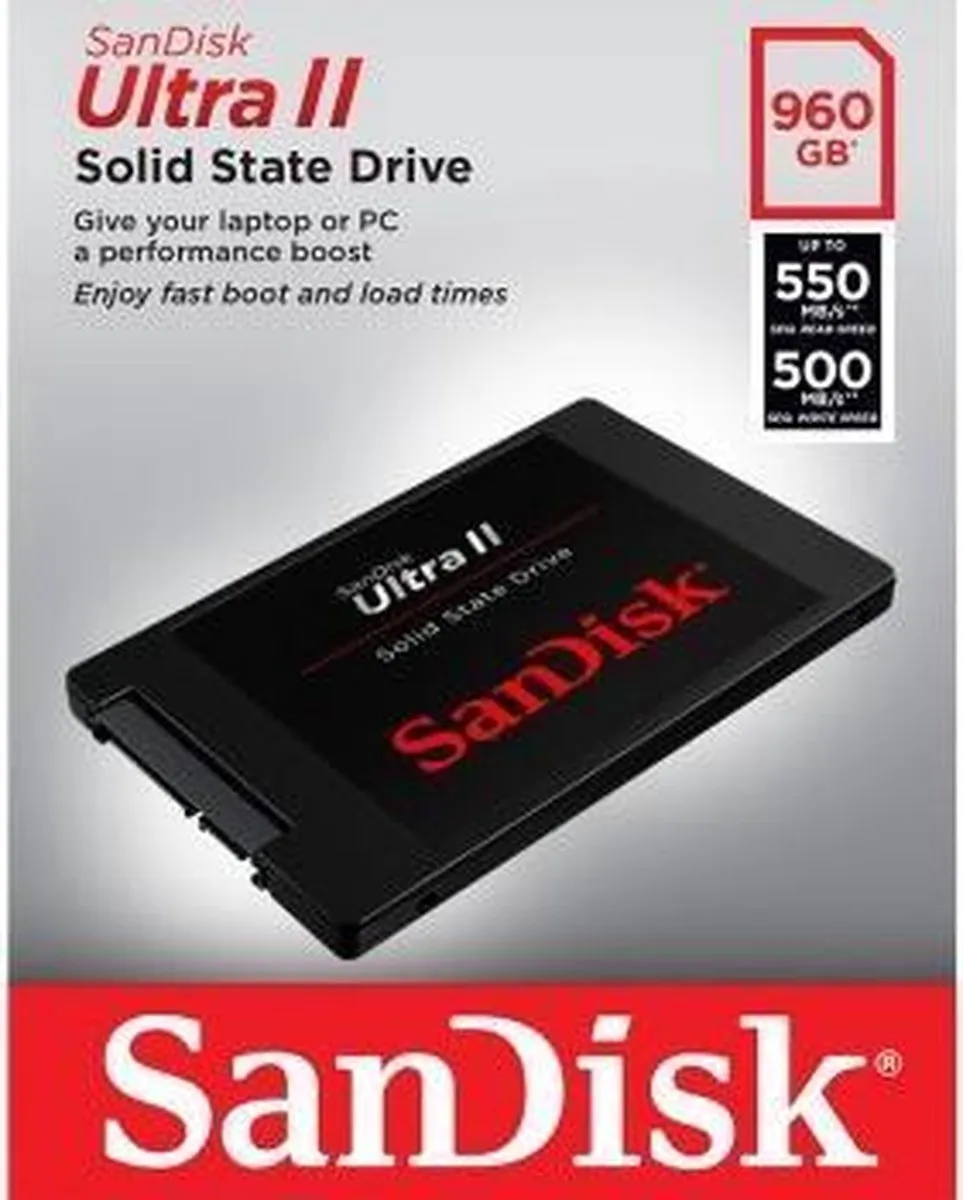 SanDisk Ultra II SDSSDHII-960G-G25 SSD - 960GB