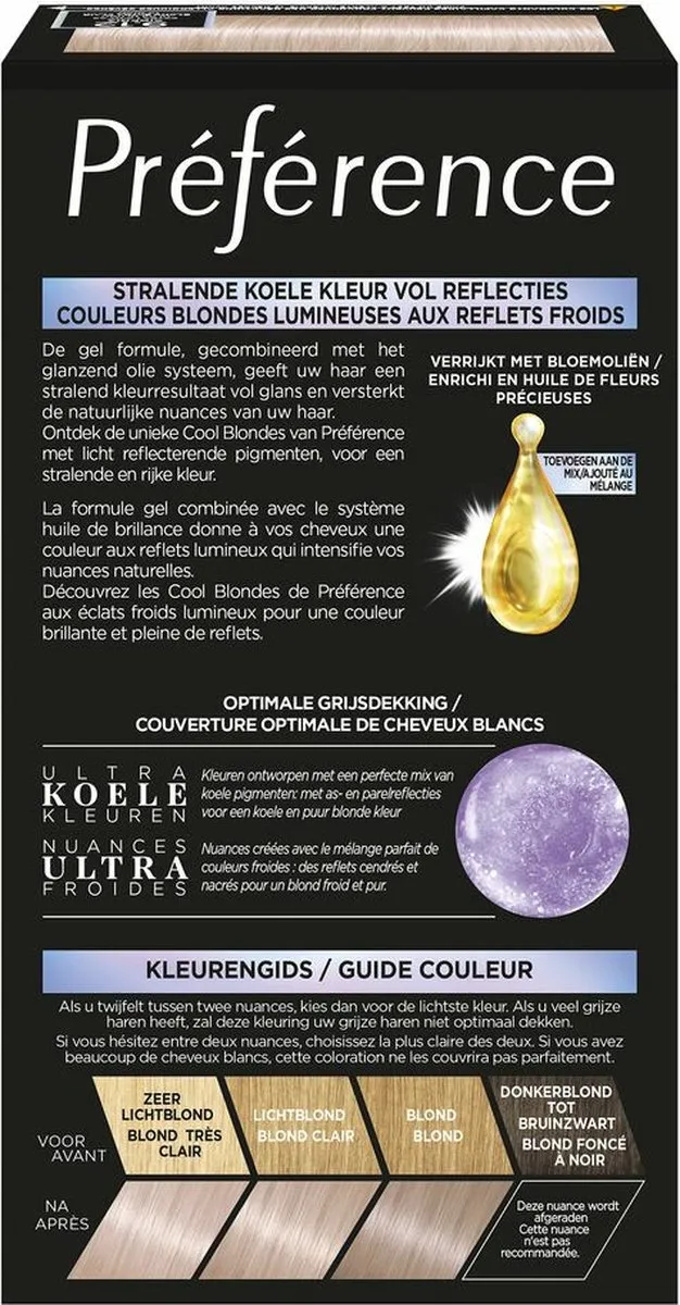 L'Oréal Paris Preference Haarkleuring 9.12 Siberia - 6 Stuks
