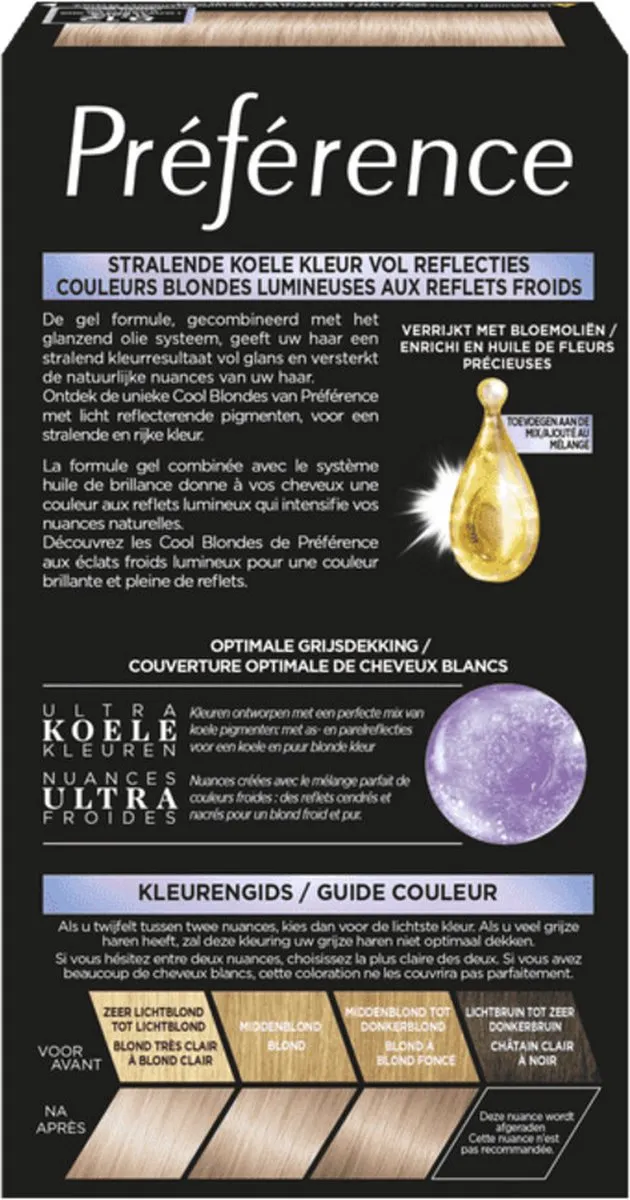 L'Oréal Paris Preference Haarkleuring 9.12 Siberia - 6 Stuks