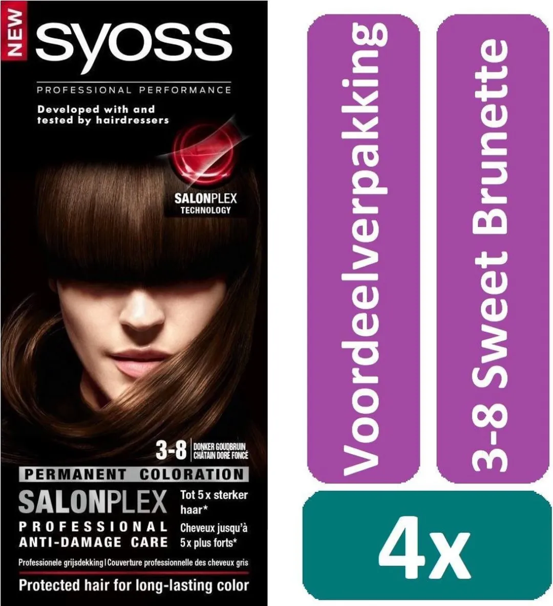 SYOSS Haarverf 3-8 Donker Goudbruin