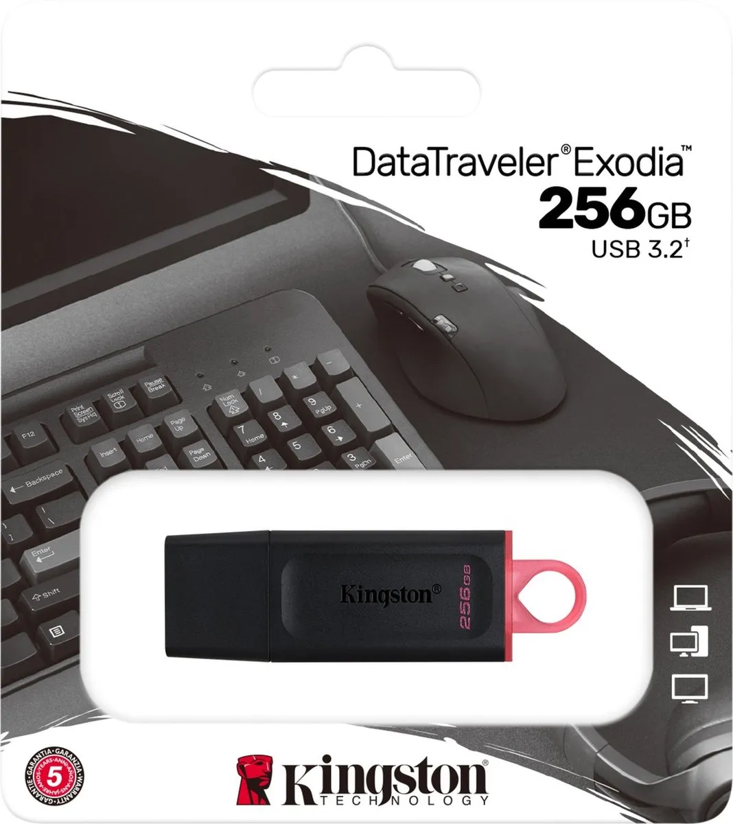 Kingston DTX/256GB USB-stick 256GB - Zwart - afbeelding 6 van 6
