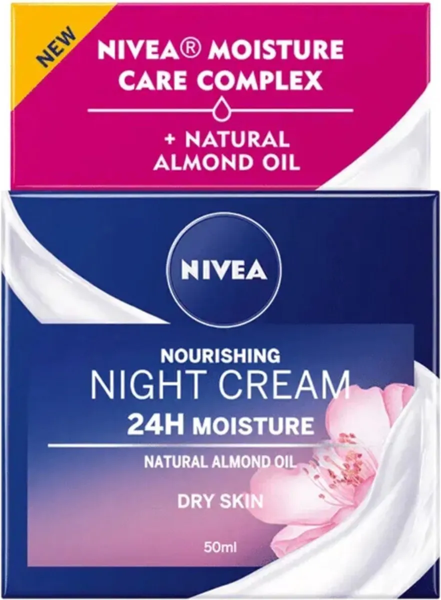 NIVEA Essentials Herstellende Nachtcrème 50ml - 3 Stuks