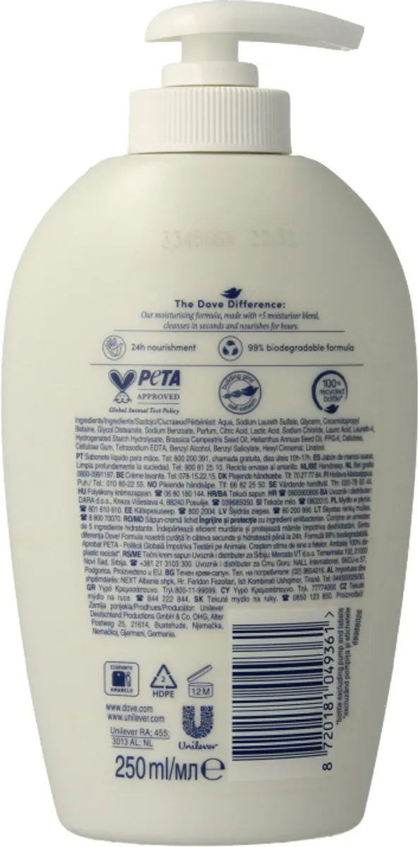Dove Care & Protect Handzeep 250ml