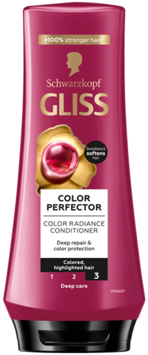 Schwarzkopf Gliss Conditioner Kleurbehoud 600ml - 3 Stuks