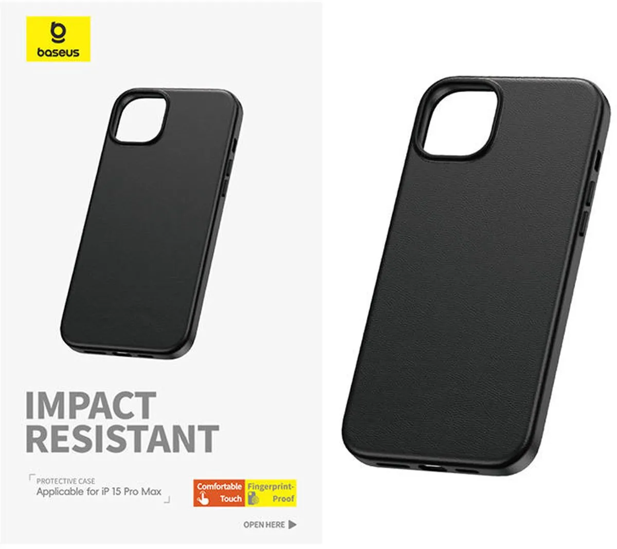Baseus Fauxther Serie Hoesje iPhone 15 Pro Max - Transparent - afbeelding 4 van 6