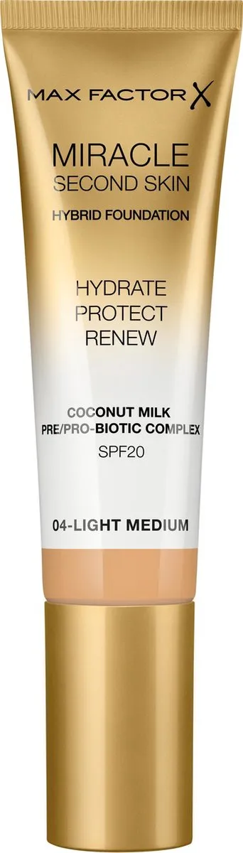 Max Factor Miracle Second Skin Foundation - 04 Light Medium