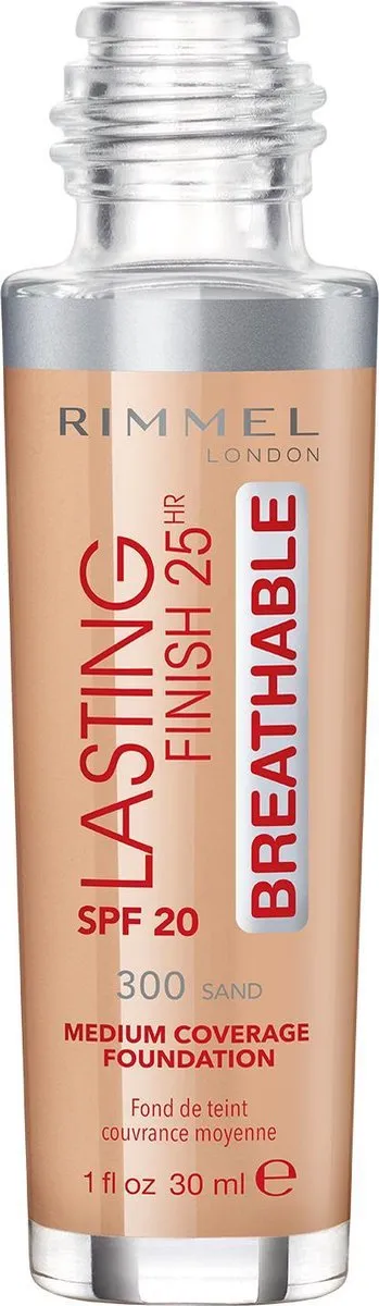 Rimmel London Lasting Finish Foundation 30ml - Sand - afbeelding 6 van 6