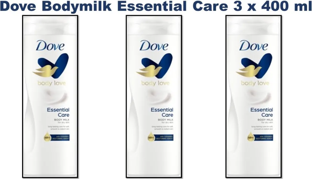 Dove Essential Care Bodylotion 1200ml - 3x400ml