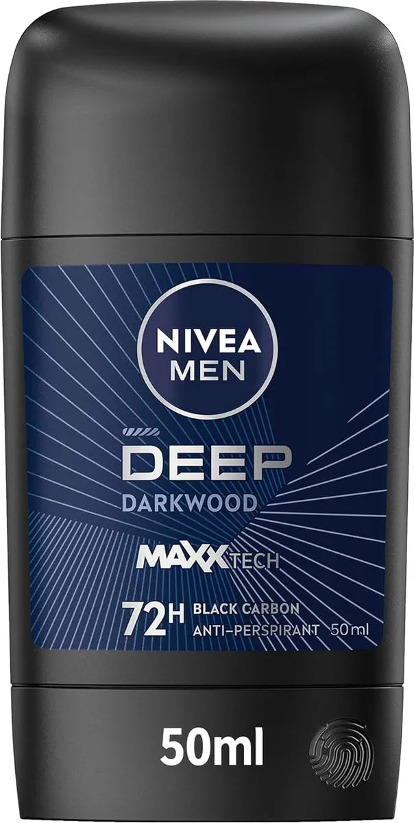 NIVEA Men Deep Black Carbon Deodorant Stick 50ml