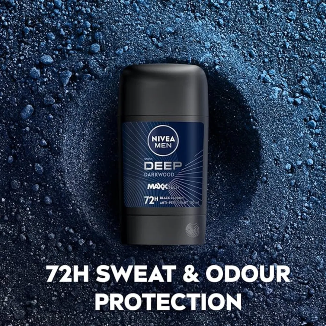 NIVEA Men Deep Black Carbon Deodorant Stick 50ml