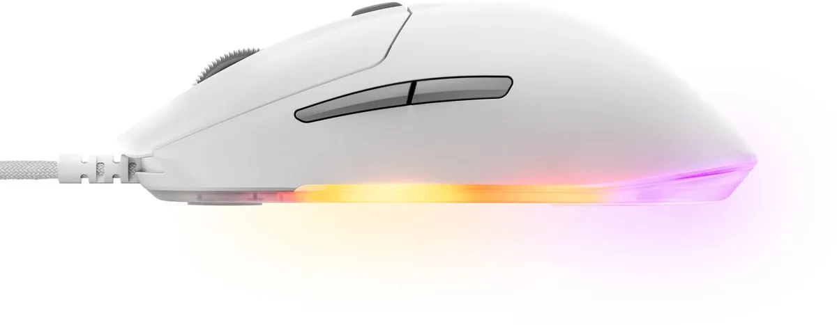 SteelSeries Rival 3 Gen 2 Gamingmuis 62516 - Wit - 8500DPI - afbeelding 6 van 6