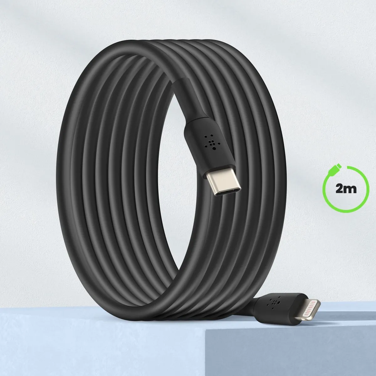 Belkin CAA003bt1MBK Lightning naar USB-C Kabel 1m - Zwart