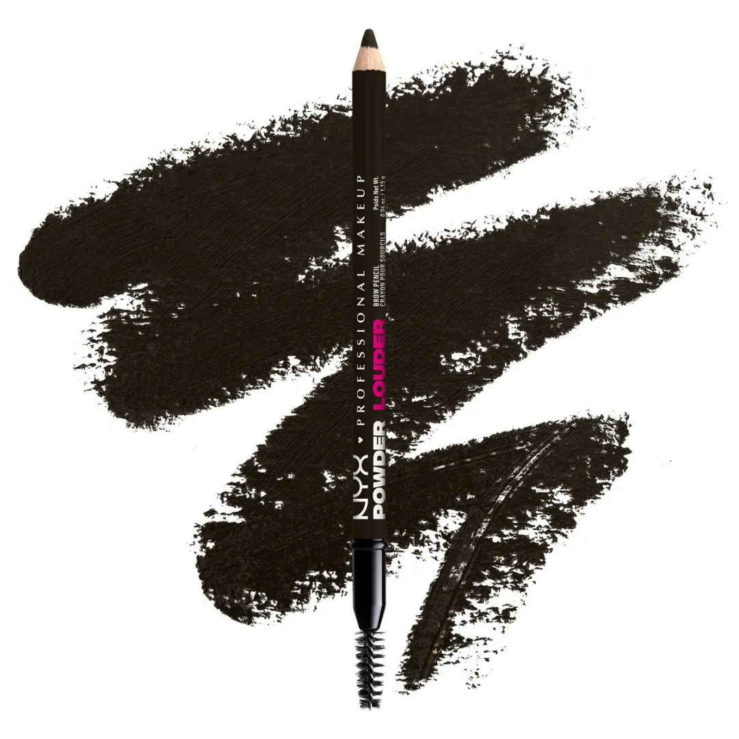 NYX Professional Makeup Powder Louder Brow Pencil Black - afbeelding 6 van 6