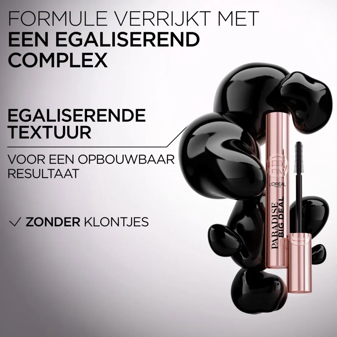 L'Oréal Paris Paradise Mascara Zwart - 2x 19.8ml