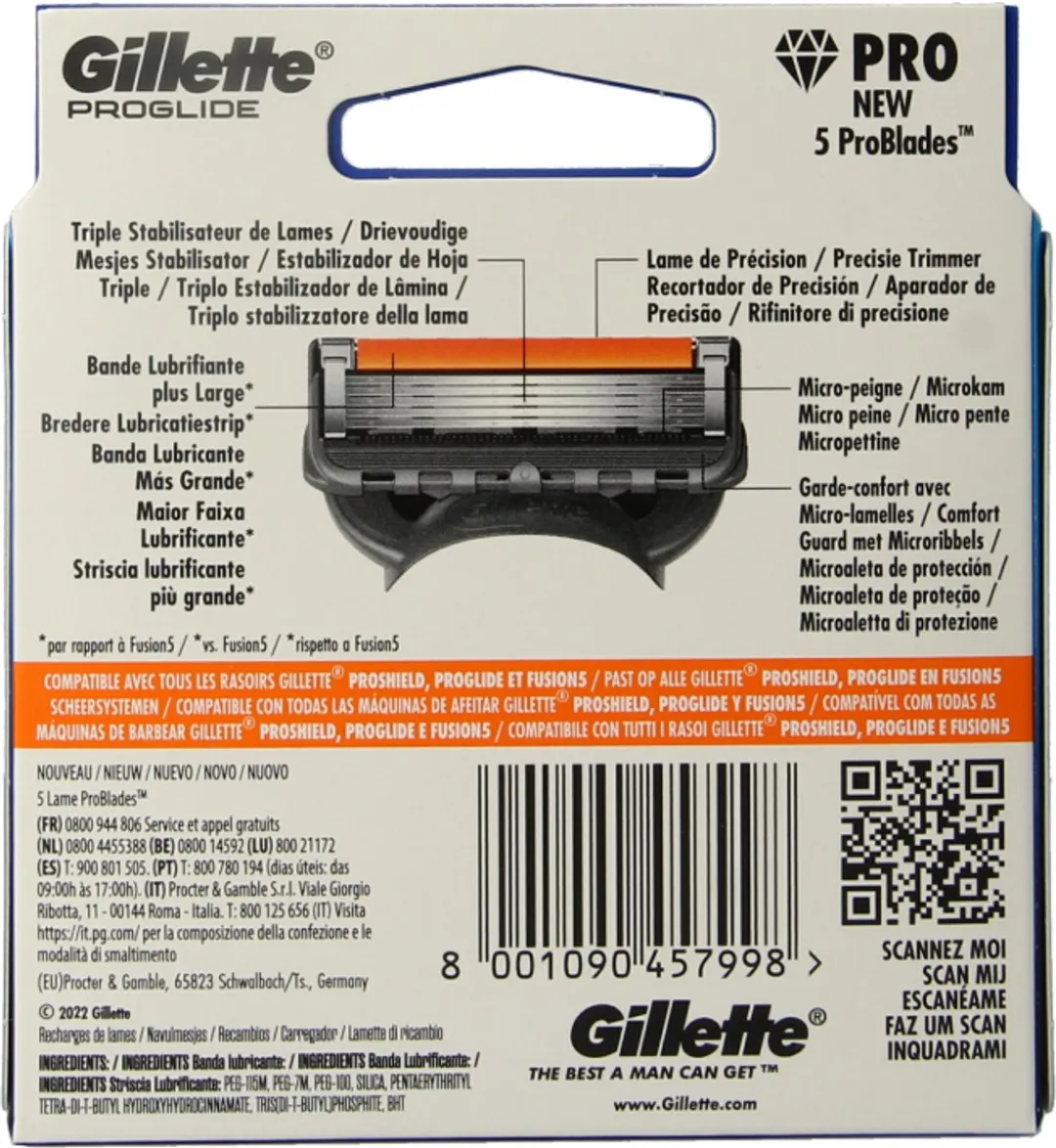 Gillette ProGlide Oranje Scheermesjes - 6 Stuks - afbeelding 6 van 6