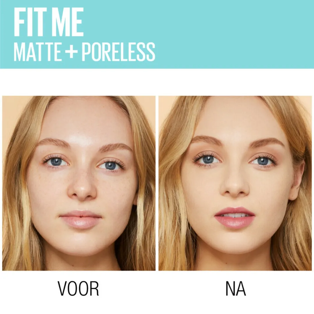Maybelline Fit Me Matte + Poreless Foundation 105 Natural Ivory - 3 Stuks