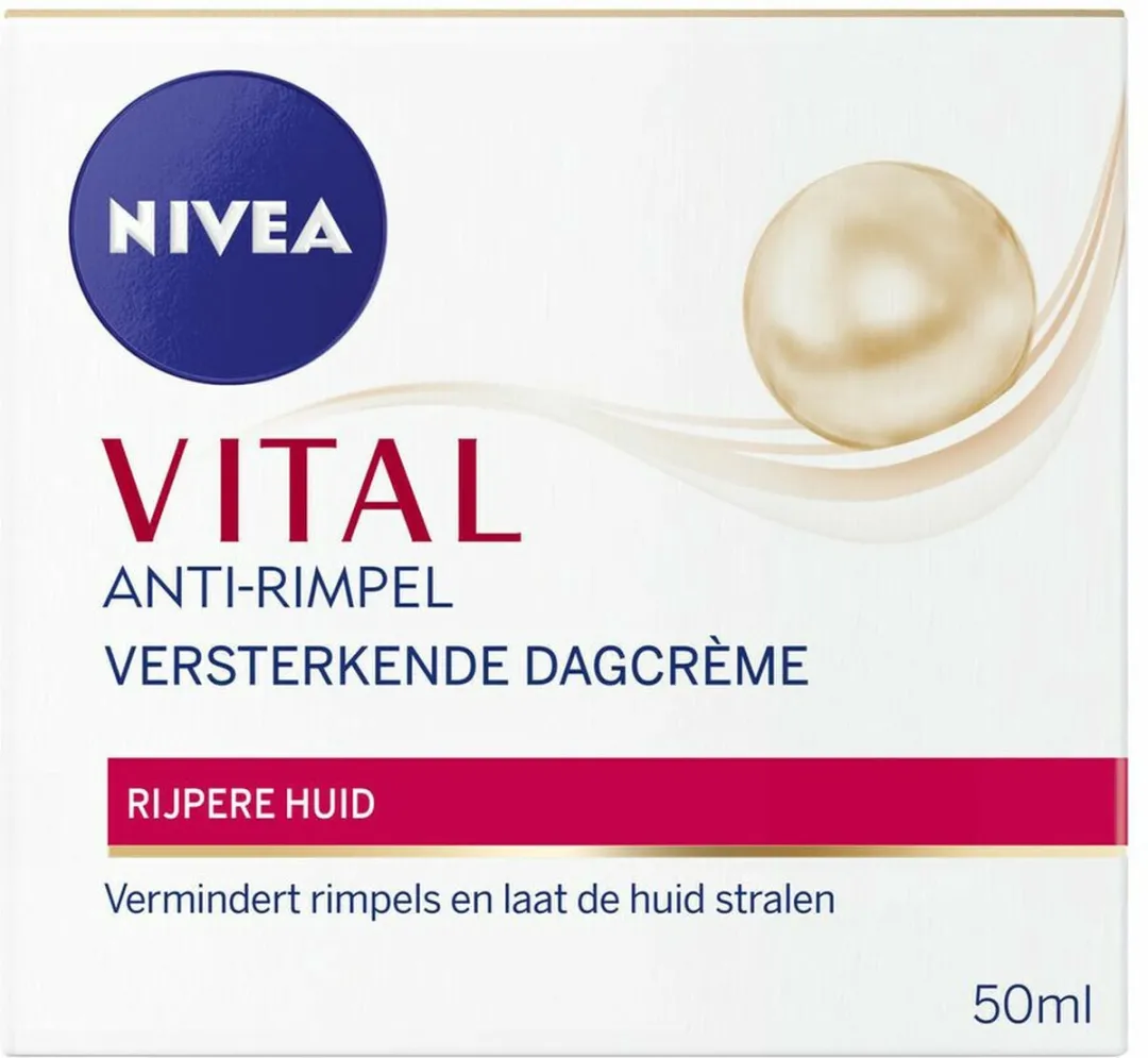 NIVEA Vital Dagcrème Anti-Rimpel 50ml - 3 Stuks