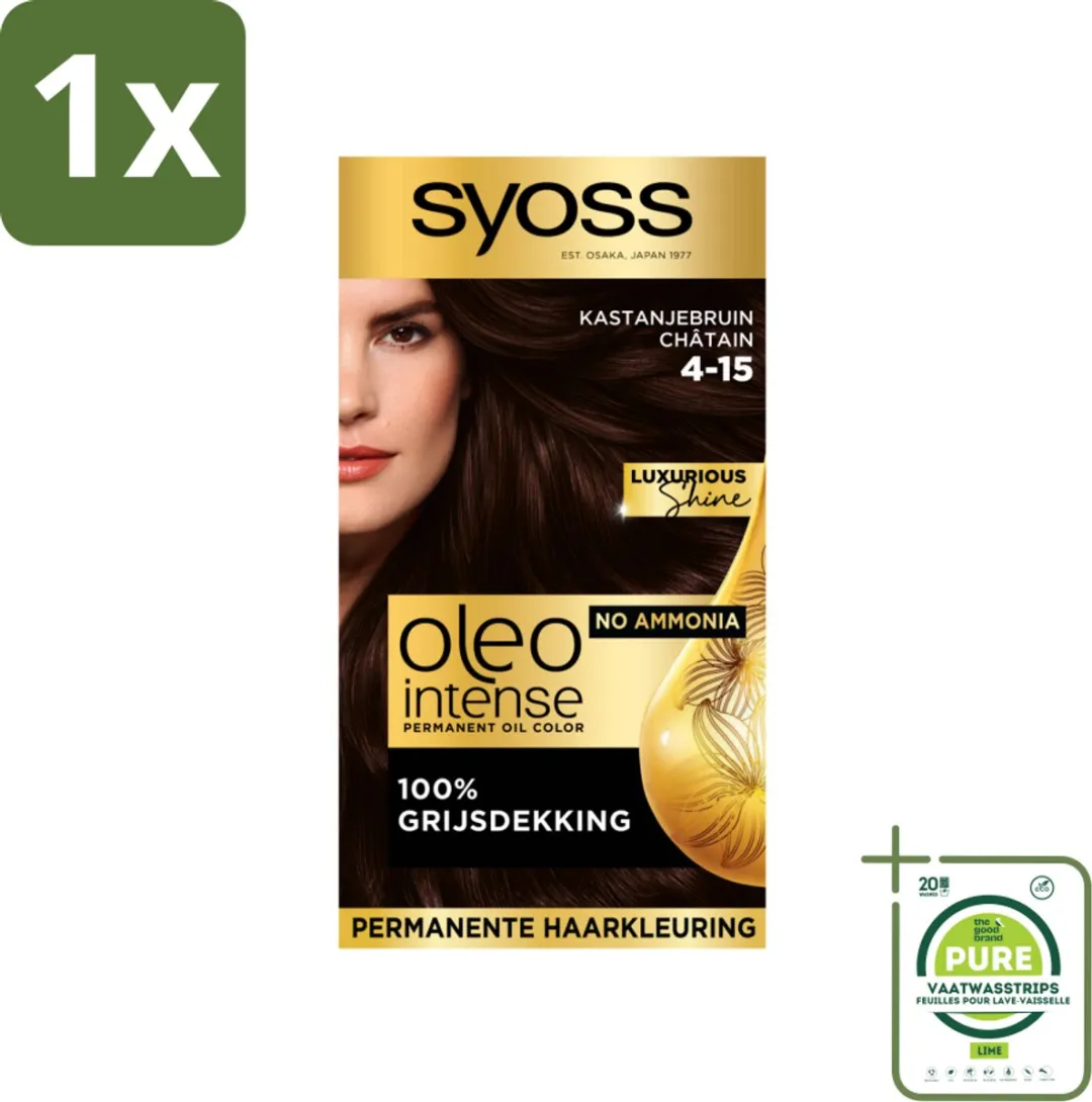 SYOSS Oleo Intense Kastanjebruin Haarverf 115ml